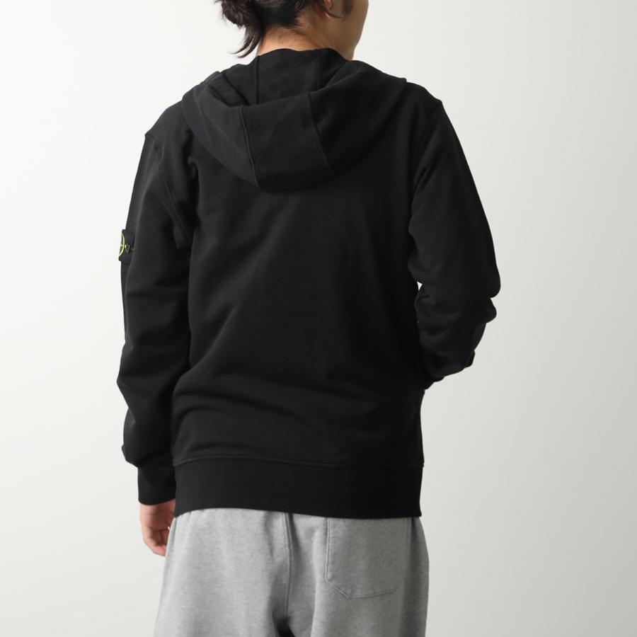 ストーンアイランド stone  パーカー S メンズ 黒 STONE ISLAND（ストーン アイランド） パーカー ORGANIC COTTON FLEECE