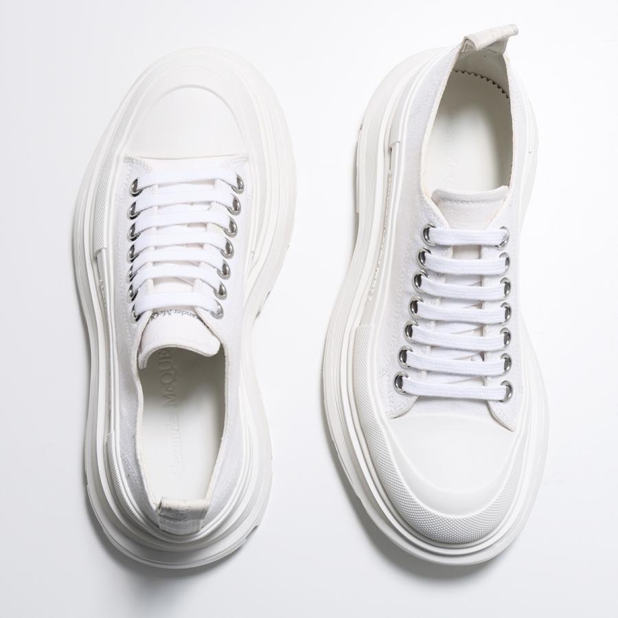 美品 アレキサンダーマックイーン トレッドスリック 厚底 24.0相当 黒白 ALEXANDER McQUEEN (アレキサンダーマックイーン) トレッド スリック