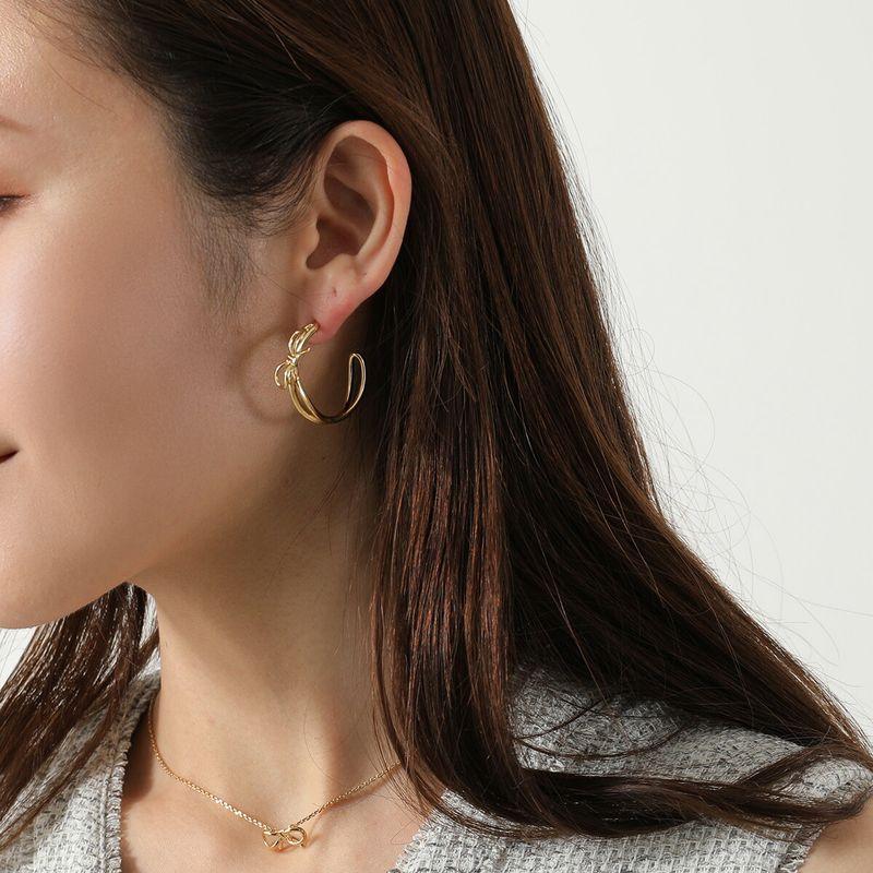 FERRAGAMO ネックレス・ピアスセット FERRAGAMO（フェラガモ） ピアス EAR BOW HOOP 76 0950 791134
