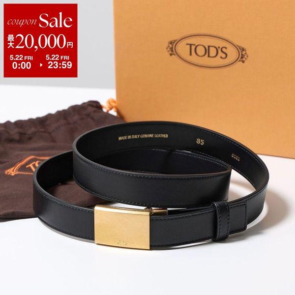 TODS トッズ ナローベルト XCWCRM09100ROR レディース カーフスキン ロゴ スクエアバックル 9999 XCWCRM09100ROR9999の画像