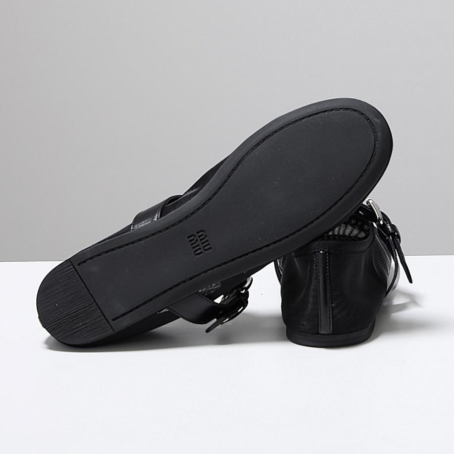 ミュウミュウ　正規品　メタリック　ストラップバレエパンプス　35.5 ミュウミュウ正規品メタリックストラップバレエパンプス35.5