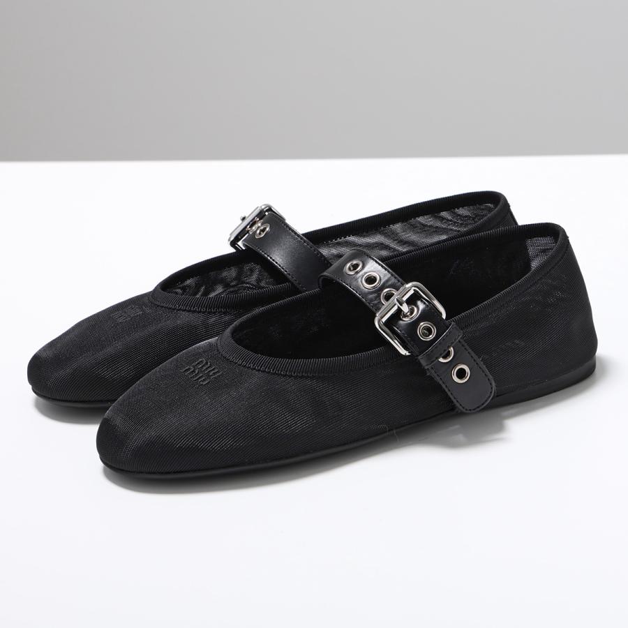 ミュウミュウ　バレーシューズ　　35.5 miu miu（ミュウミュウ） バレエシューズ 5F794D QU6 レディース