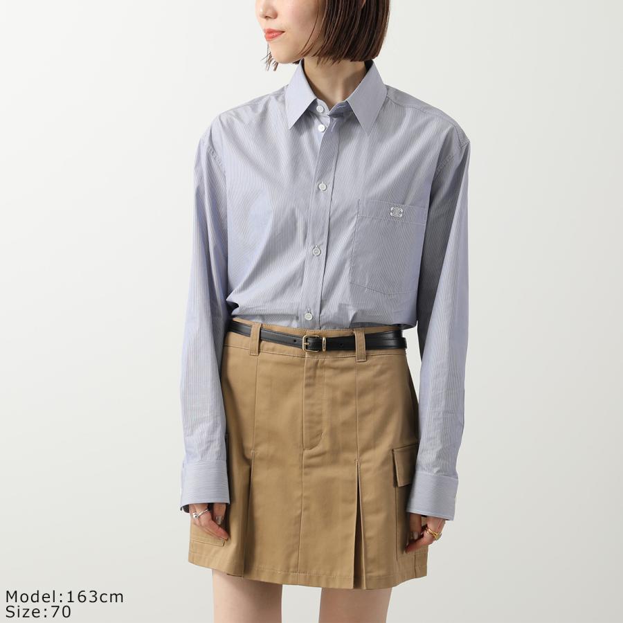 新品未使用 Miu Miu ミュウミュウ スタッズ二重ベルト miu miu（ミュウミュウ） ナローベルト 5CC697 2AIX レディース レザー