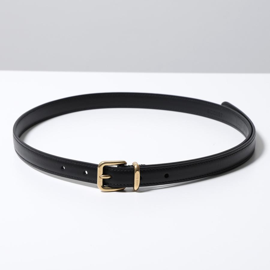 miu miu（ミュウミュウ） ナローベルト 5CC697 2AIX レディース レザー