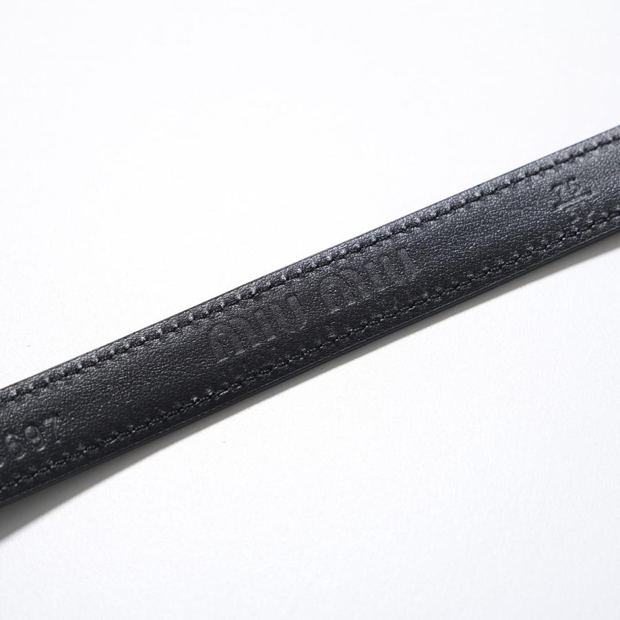 miu miu（ミュウミュウ） ナローベルト 5CC697 2AIX レディース レザー