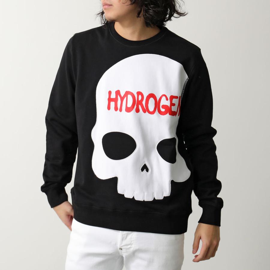 ハイドロゲン 美品！ ビッグスカルスウェット ブラック サイズM HYDROGEN（ハイドロゲン） トレーナー BIG SKULL CREWNECK SWEATSHIRT