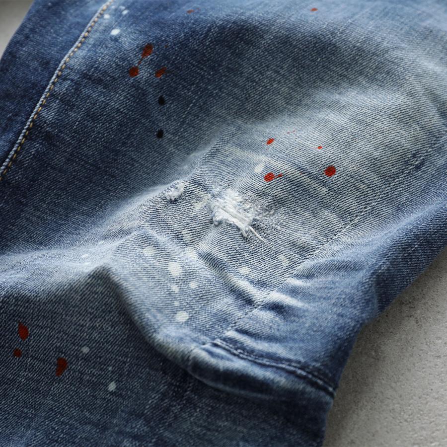 DSQUARED2 ディースクエアード ジーンズ TIDY BIKER JEANS タイディ一バイカー S74LB1662 S30664 メンズ デニムパンツ ストレッチ スリム 470の画像