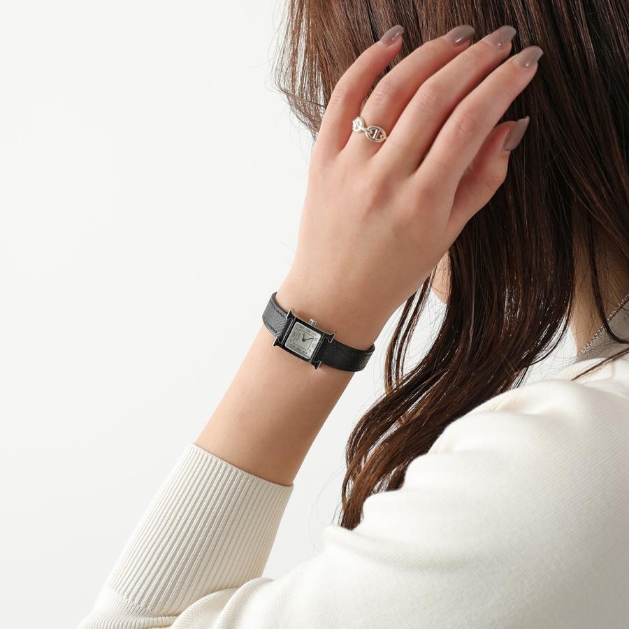 エルメス　HERMES レディース ブラック Hウォッチ　時計 エルメス Hウォッチ PM HH1.270B ブラック レディース 時計 【中古