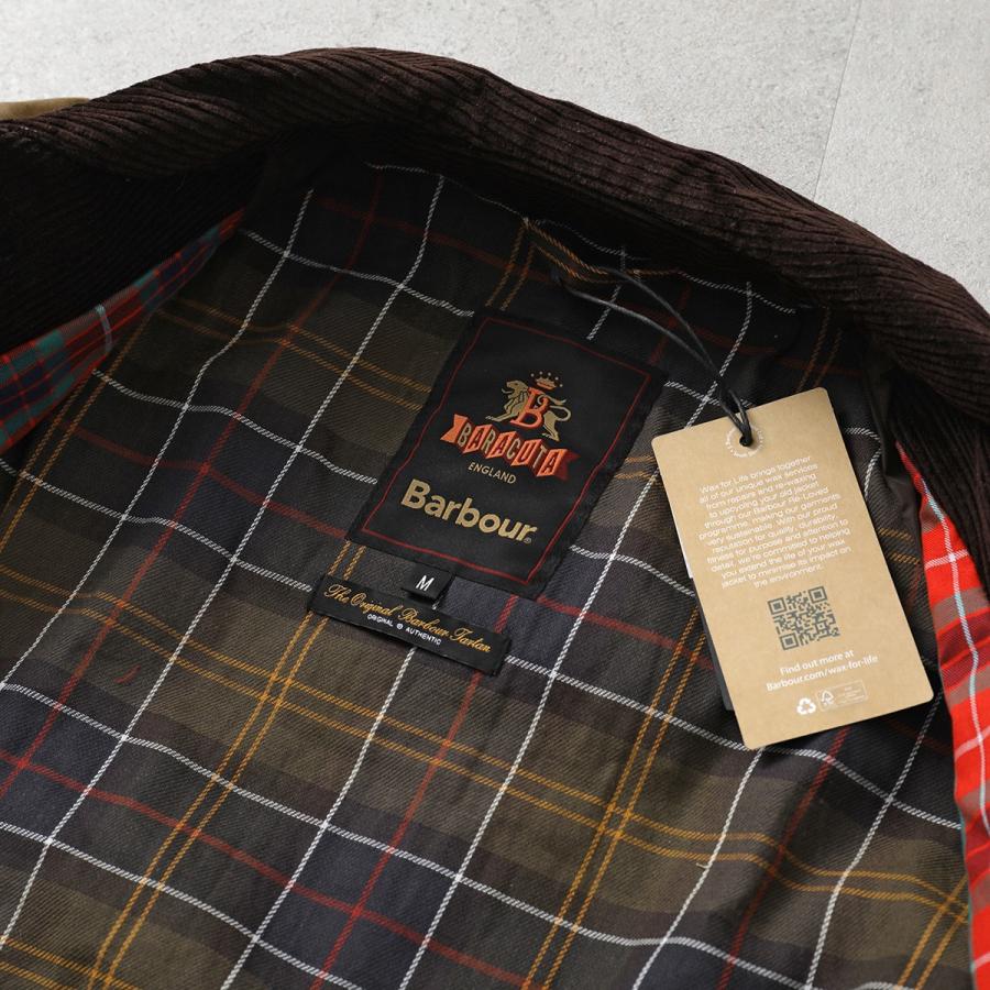 Barbour × BARACUTA バブアー バラクータ コラボ ワックスコート BRCPS1157 UT2743 メンズ オイルドコットン ステンカラーコート カラー3色の画像