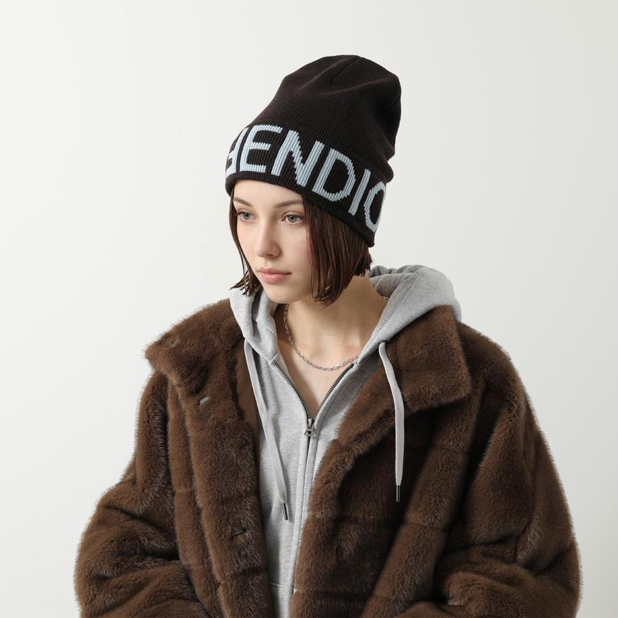 FENDI（フェンディ） ニット帽 FXQ948 AQ82 メンズ ビーニー ロゴ
