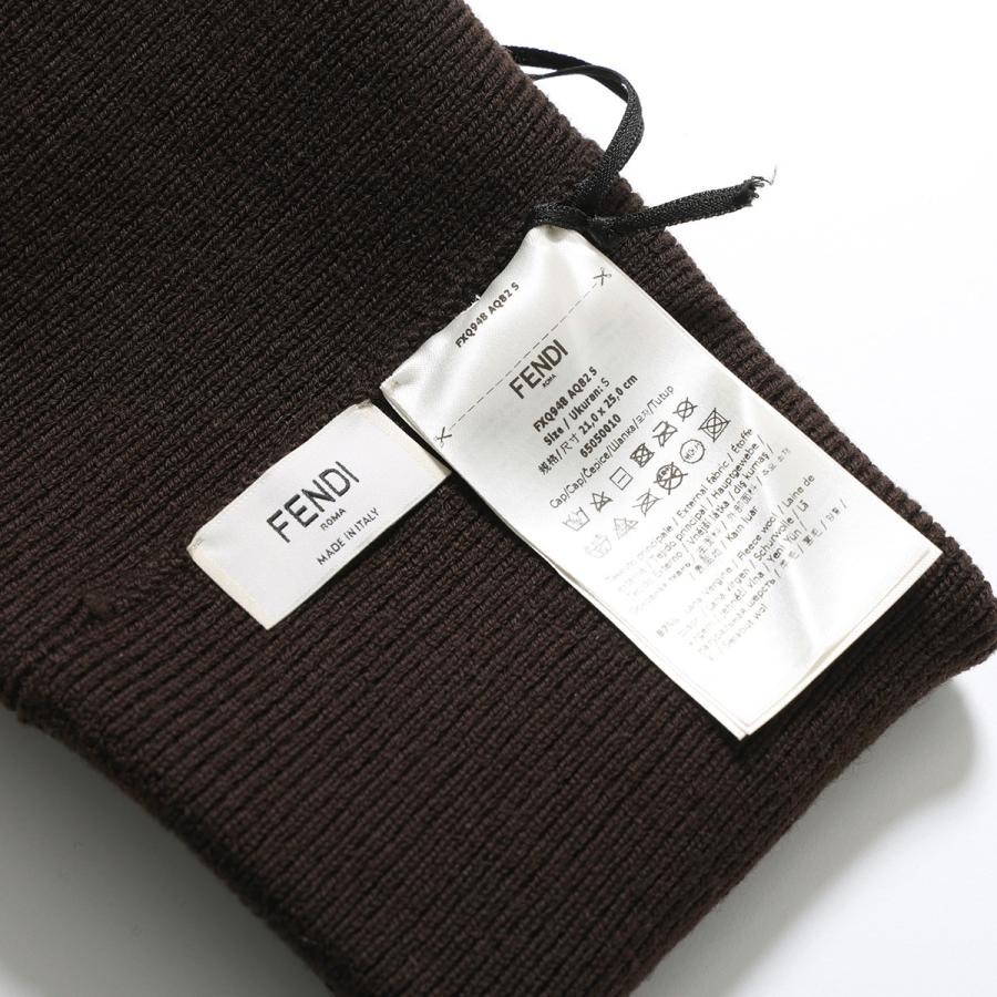 FENDI（フェンディ） ニット帽 FXQ948 AQ82 レディース ビーニー ロゴ