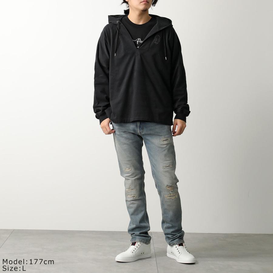 lucien pellat-finet ブラックパーカー Lucien Pellat-Finet（ルシアン・ペラフィネ） パーカー YMP-1488U 213