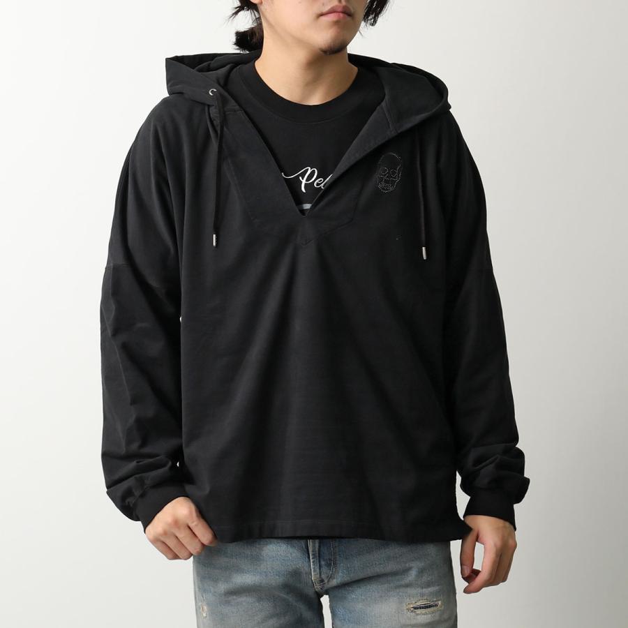 lucien pellat-finet ブラックパーカー Lucien Pellat-Finet（ルシアン・ペラフィネ） パーカー YMP-1488U 213