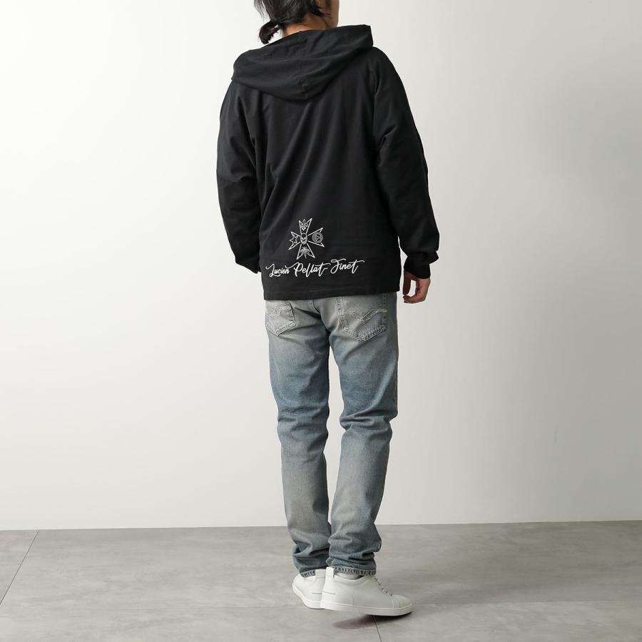 lucien pellat-finet ルシアンペラフィネ パーカー 黒 L Lucien Pellat-Finet（ルシアン・ペラフィネ） パーカー YMP-1488U 213