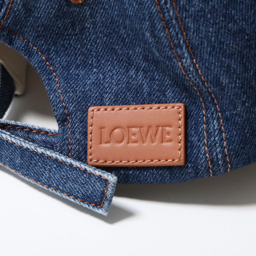 【新品未使用】LOEWE ロエベ　デニム キャップ LOEWE ロエベ 【新品同様/国内正規】ロゴ刺繍 デニム キャップ S