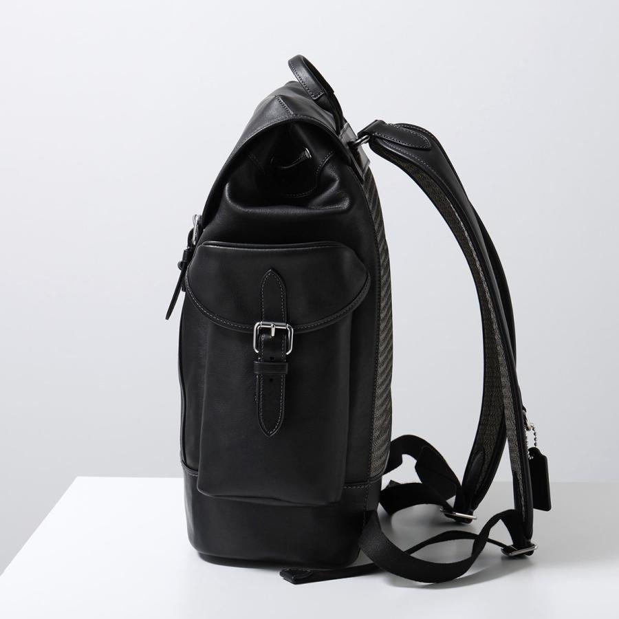 【極美品】コーチ COACH リュック ヒッチ シグネチャー　シボ革　ブラック 極美品】コーチ COACH リュック ヒッチ シグネチャー シボ革 ブラック