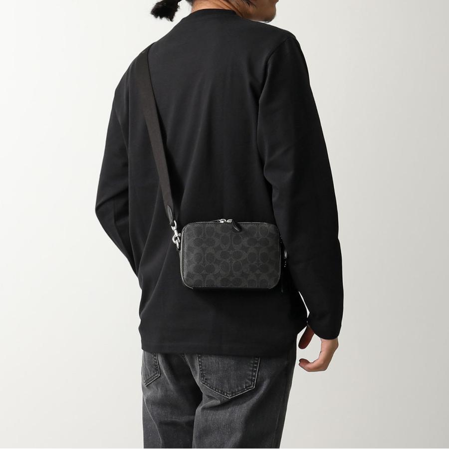 COACH コーチ ショルダー チャーター クロスボディ ブラック Amazon.co.jp: コーチチャータークロスボディ 24インチ ペブル