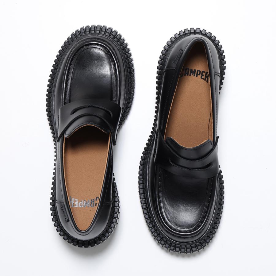 CAMPER ブラックレザー ローファー 厚底　38 楽天市場】CAMPER カンペール ローファー Walden ウォールデン K100633