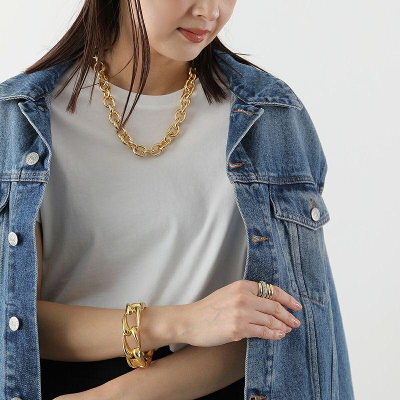 Kenneth Jay Lane ケネス ジェイ レーン バングル polished gold link