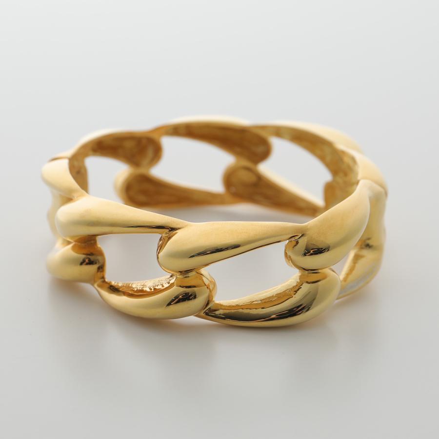 Kenneth Jay Lane ケネス ジェイ レーン バングル polished gold link
