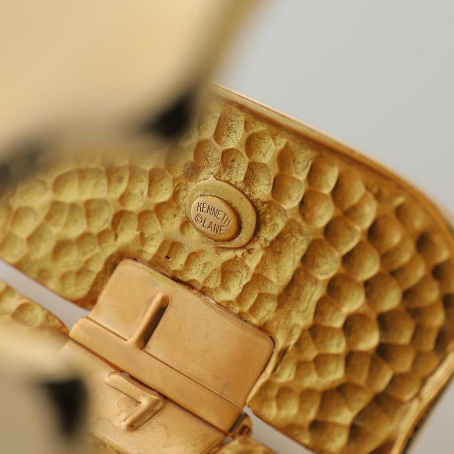 Kenneth Jay Lane ケネス ジェイ レーン バングル polished gold V