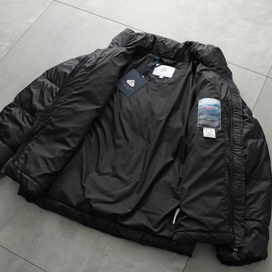 PYRENEX ピレネックス ダウンジャケット SHIFT RIPSTOP シフト リップストップ HMY013 メンズ スタンドカラー ロゴパッチ 0009/BLACKの画像