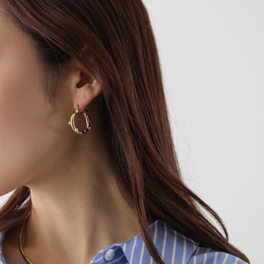 Kenneth Jay Lane ケネス ジェイ レーン フープピアス 8266EGPC