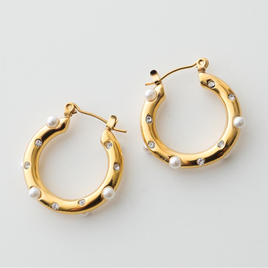 GARNI シルバー フープピアス アクセサリーケース付き GARNI シルバー