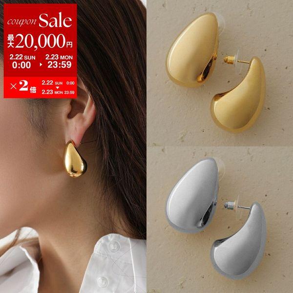 ピアス　No.5539 Kenneth Jay Lane ケネス ジェイ レーン ピアス tapered hoop pierced