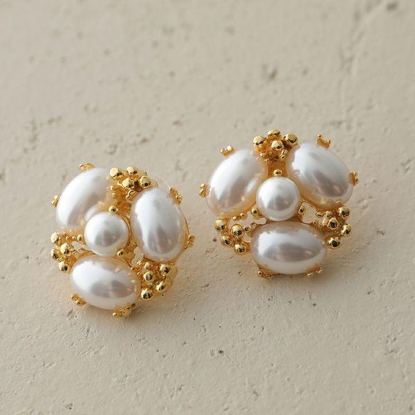 Kenneth Jay Lane ケネス ジェイ レーン ピアス pearl cabochon