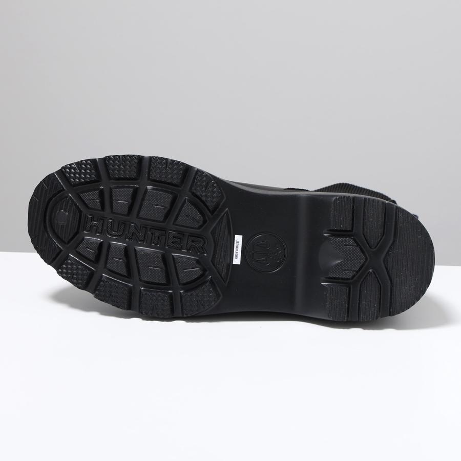 HUNTER ハンター レインブーツ EXPLORER CHELSEA FLATFORM WFS1000LPY レディース ショートブーツ 軽量 撥水 シューズ 靴 BLK/BLACKの画像