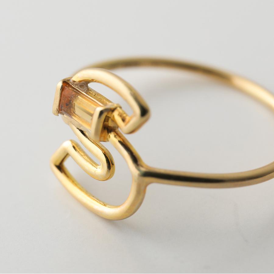 ALIITA アリータ リング LETRA RING レディース 指輪 イニシャル アルファベット ストーン アクセサリー カラー6色の画像
