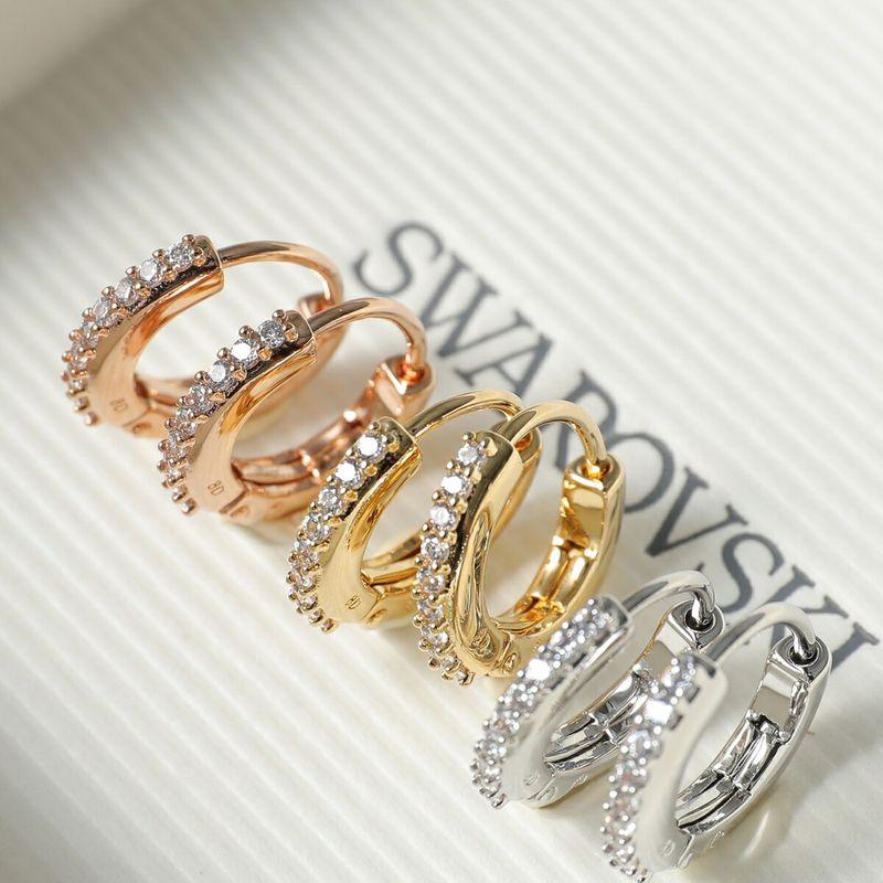 SWAROVSKI（スワロフスキー） ピアス Matrix hoop pierce マトリックス