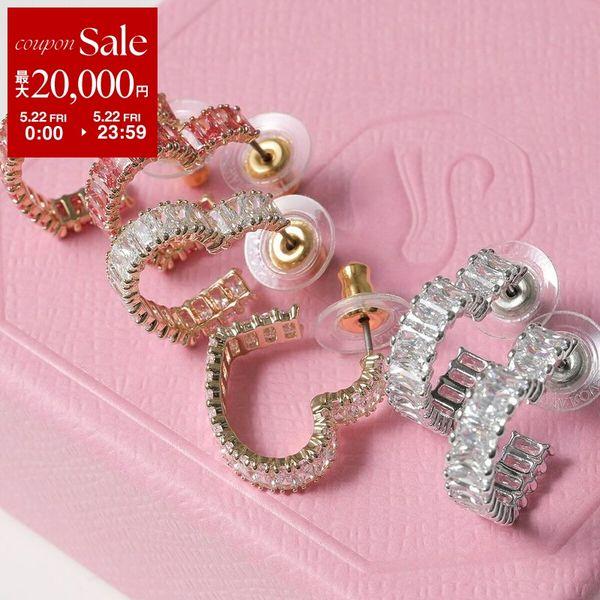 ✨️新品未使用✨️ Swarovski スワロフスキー　クリスタルフープピアス SWAROVSKI（スワロフスキー） フープピアス Matrix hoop pierce