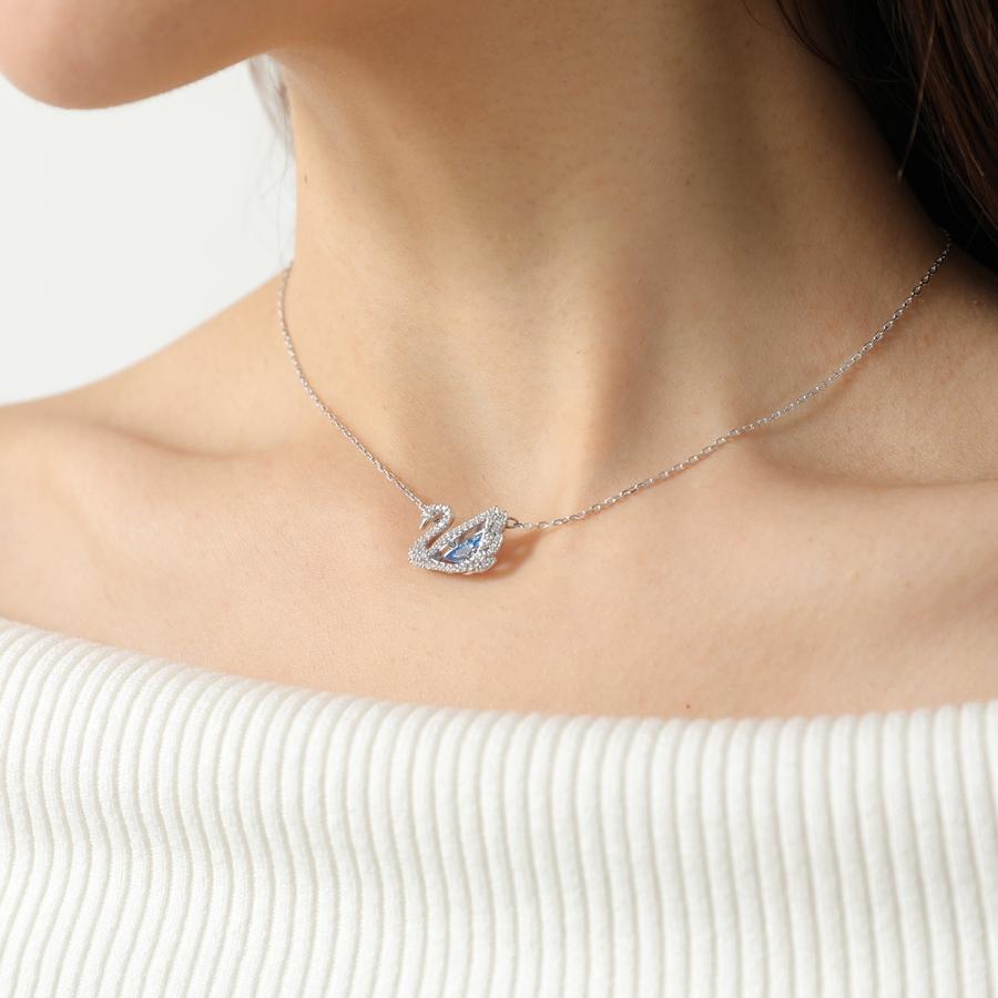【SWAROVSKI】 スワロフスキー ネックレス レディース ハート スワン ホワイト JOO90 SWAROVSKI（スワロフスキー） ネックレス ペンダント レディース