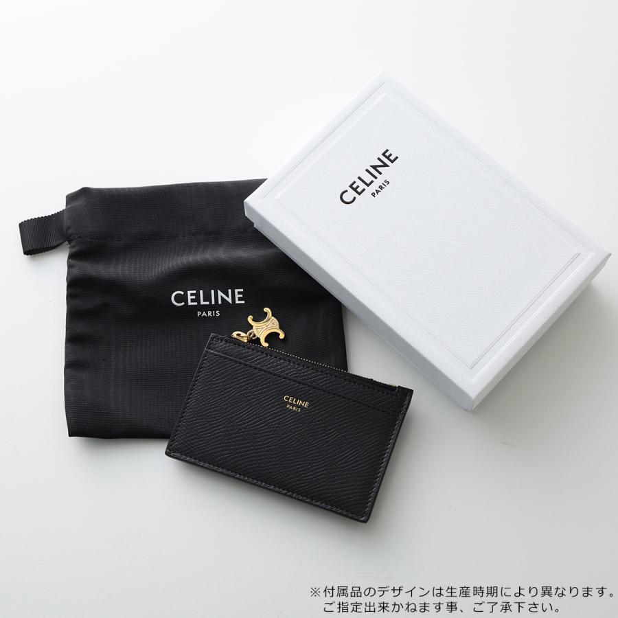 極美品 セリーヌ トリオンフ　フック付き ケース　総柄　ブラック レザー 極美品 セリーヌ トリオンフ フック付き ケース 総柄 ブラック レザー