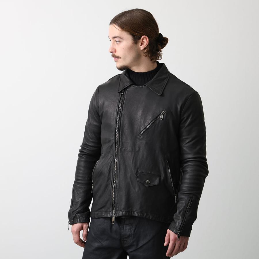 ジャケット・アウター GIORGIO BRATO Wrinkle Leather Jacket ジャケット・アウター GIORGIO BRATO Wrinkle Leather Jacket GIORGIO