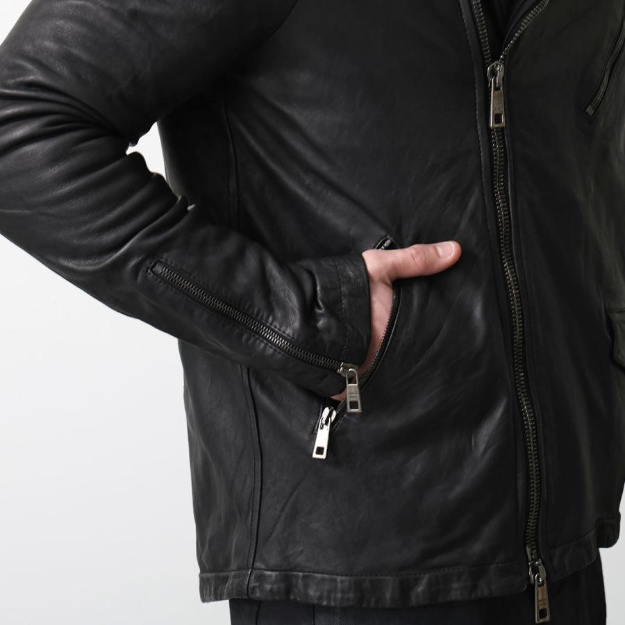 【人気】GIORGIO BRATO シングルライダース　羊革 黒 AQ22 人気】GIORGIO BRATO シングルライダース 羊革 黒 AQ22