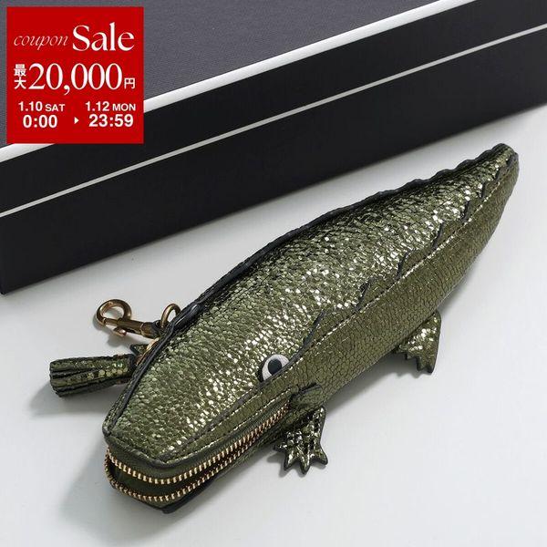 ANYA HINDMARCH ポーチ エコバッグ ワニ クロコダイル ANYA HINDMARCH（アニヤ・ハインドマーチ） ポーチ Pouch Crocodile