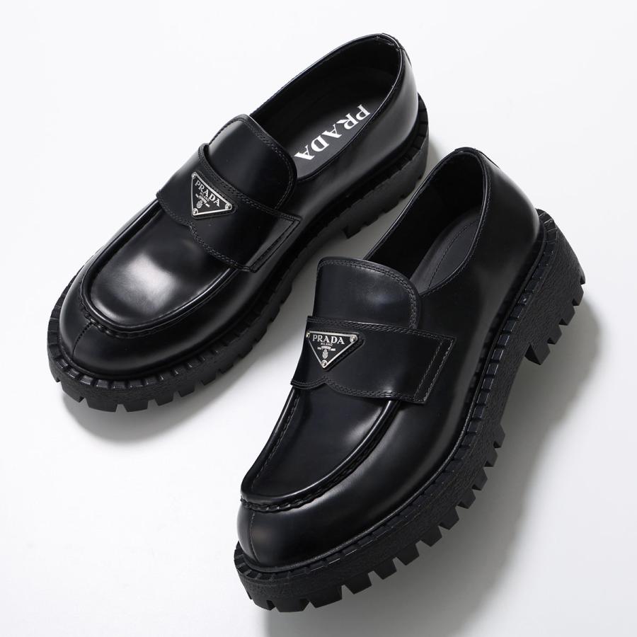 PRADA（プラダ） ローファー 2DE151 B4L メンズ レザー トライアングル
