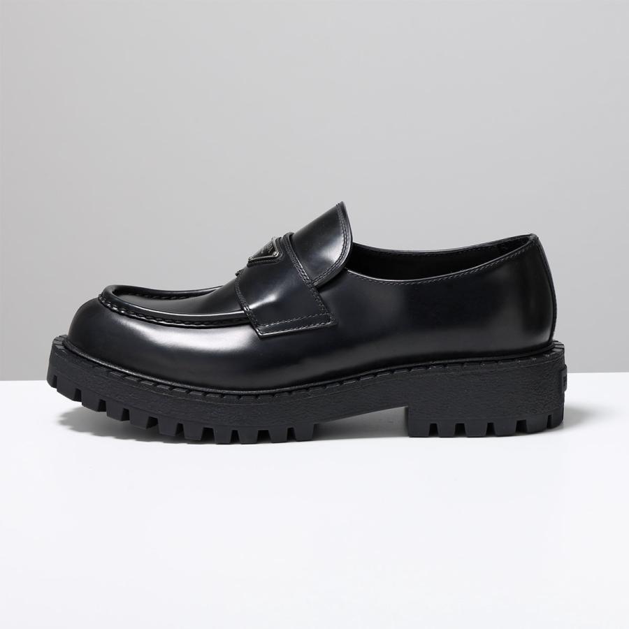 PRADA（プラダ） ローファー 2DE151 B4L メンズ レザー トライアングル