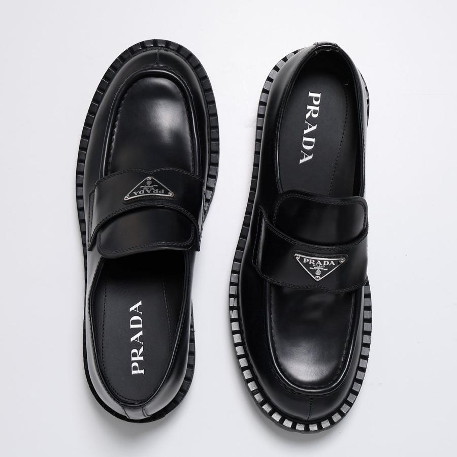 PRADA（プラダ） ローファー 2DE151 B4L メンズ レザー トライアングル