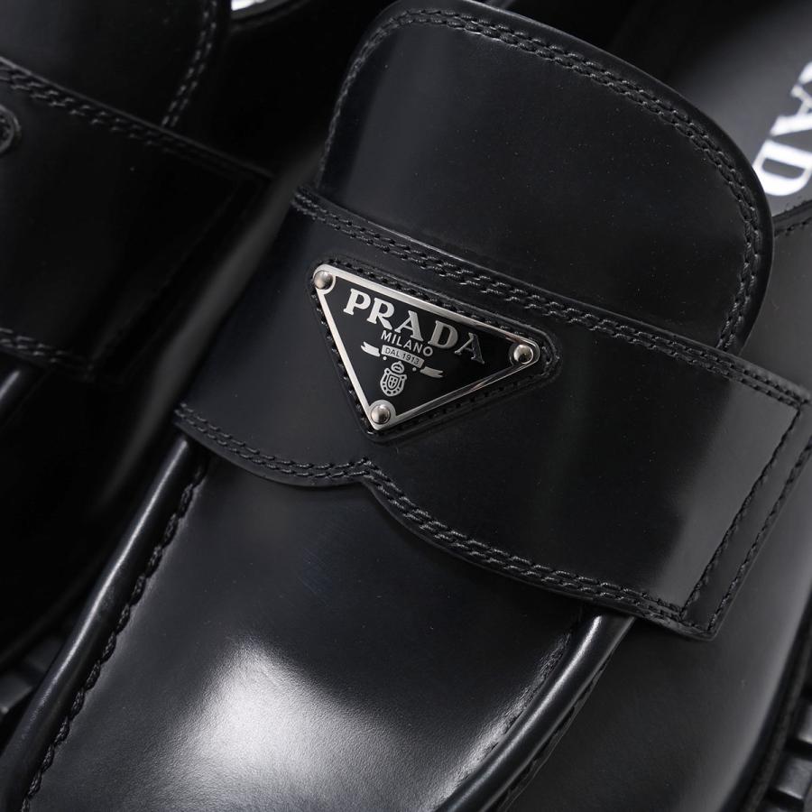 z*様 プラダ　靴 中古・古着通販】PRADA (プラダ) NERO/スタッズレザーシューズ