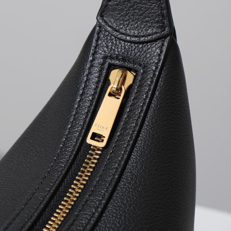 極美品☆CELINE セリーヌ 11725 キュイルトリオンフ エロイズ スモール レザー 2WAY ハンドバッグ ショルダーバッグ ブラック 保存袋付き イタリア製 レディース CELINE（セリーヌ） ショルダーバッグ スモール エロイズ キュイル