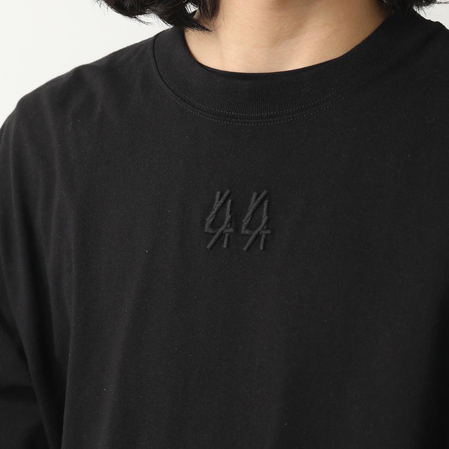 Chevon ヲ食俱ロンT 証明写真ver. ブラック Lサイズ 黒 マルチフォントオーバーサイズドロングスリーブTシャツ(EZBH