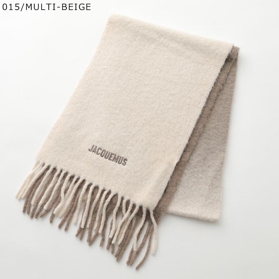 JACQUEMUS　ジャックムス　モヘヤ フリンジ マフラー　ストール　ブラウン JACQUEMUS（ジャックムス） マフラー Moisson ACU00574AOT4032