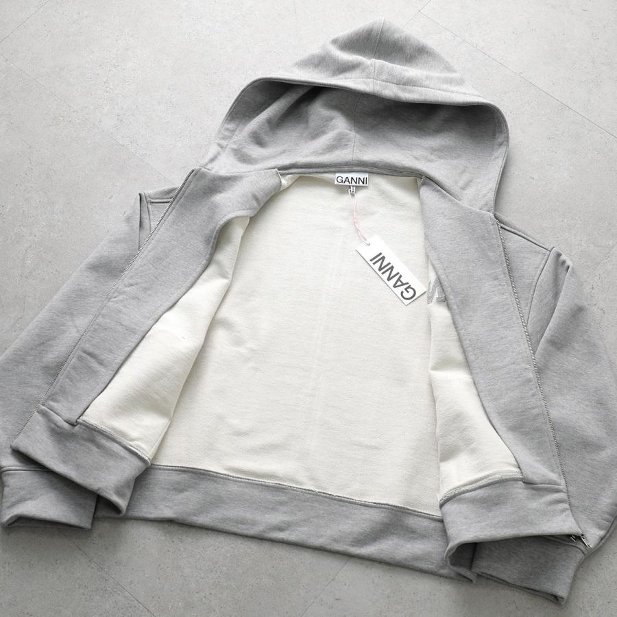 GANNI（ガニー） パーカー Heavy Terry Jersey Zip Hoodie レディース
