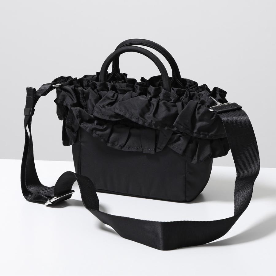 GANNI 黒 ハンドバッグ GANNI（ガニー） ハンドバッグ GANNI Bou Bag Mini Soir Satin ボウ