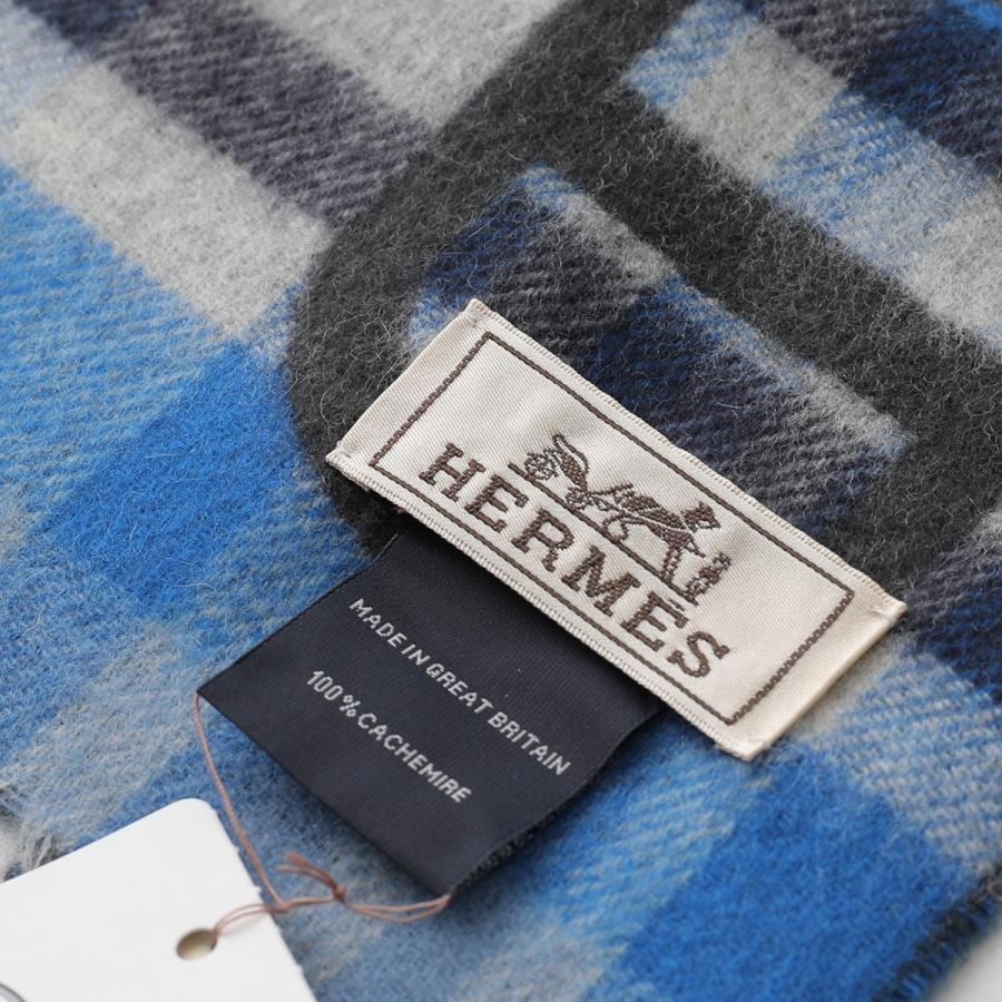新品 エルメス マフラー メンズ 箱付き タータンマイヨン HERMES（エルメス） 【新品】エルメス マフラー タータン・マイヨン