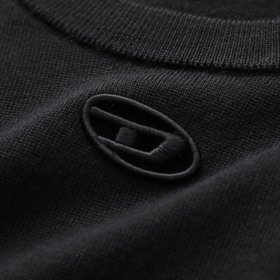 DIESEL ディーゼル セーター M-ALINESA A17498 0DCCH レディース ニット Dロゴ ウール クルーネック 長袖 カラー2色の画像